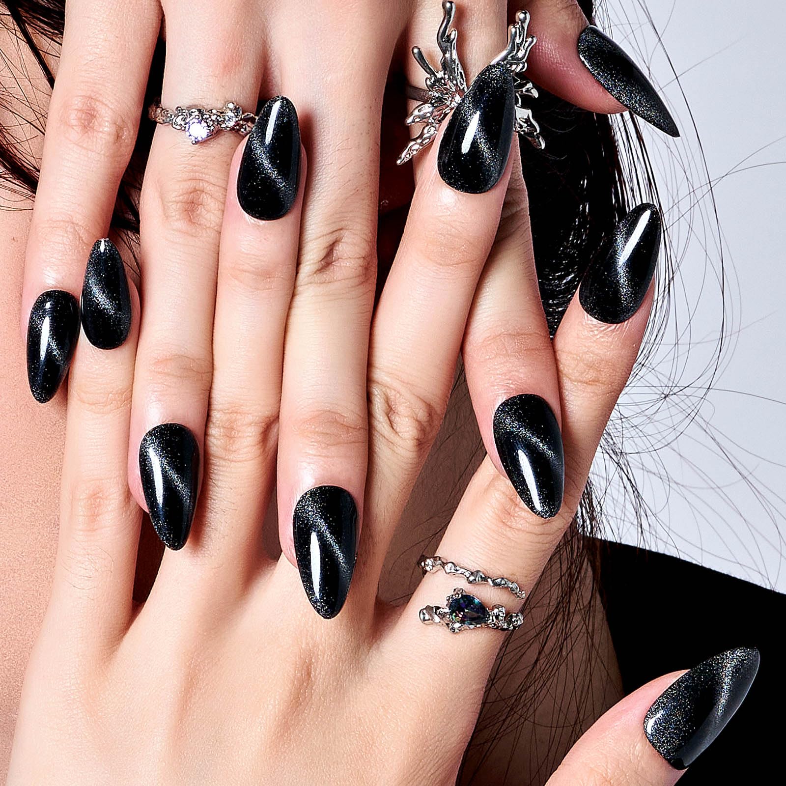 GLAMERMAID nail shapes including oval and stiletto