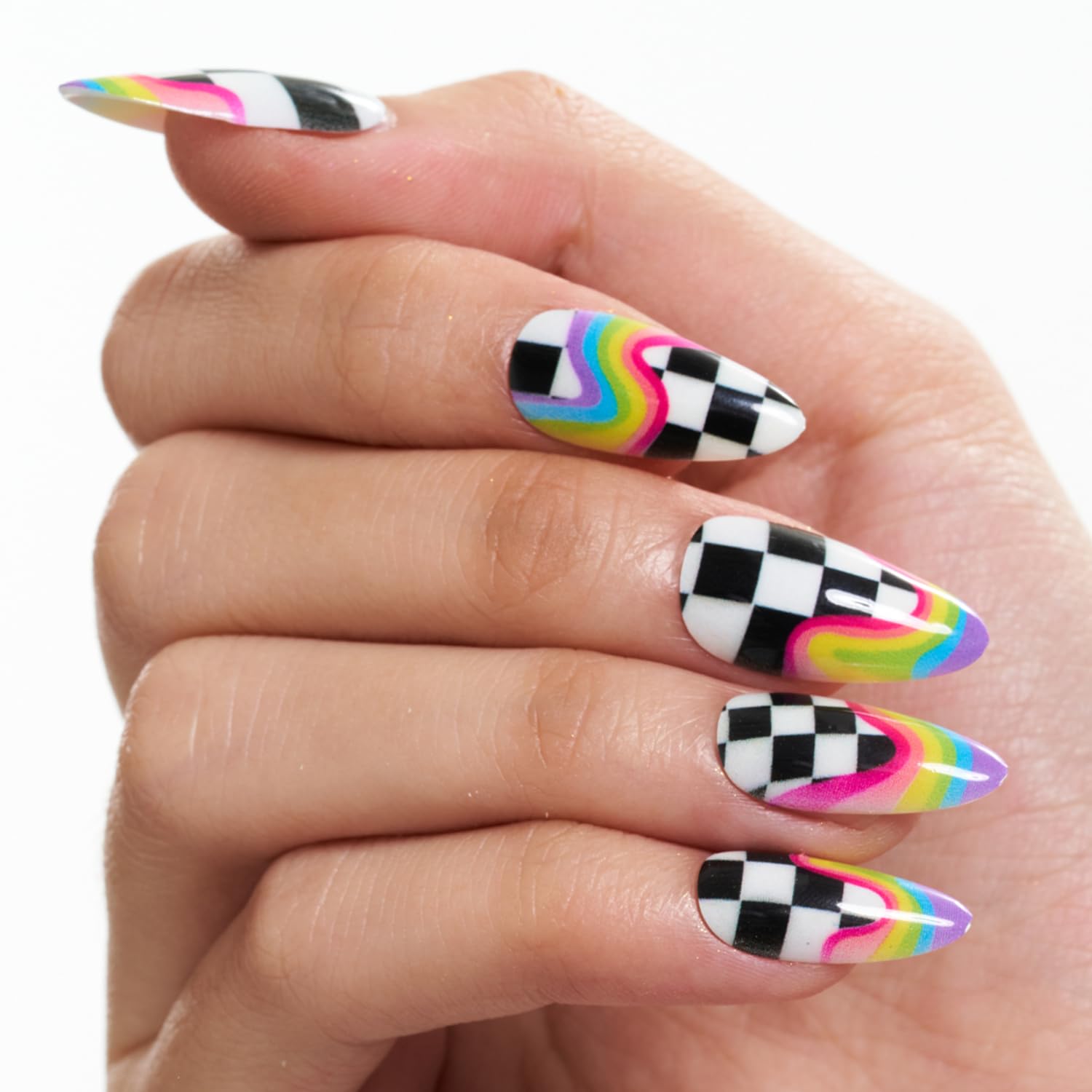 Glamermaid Rainbow-gradient Nails for vibrant daily looks and quick changes