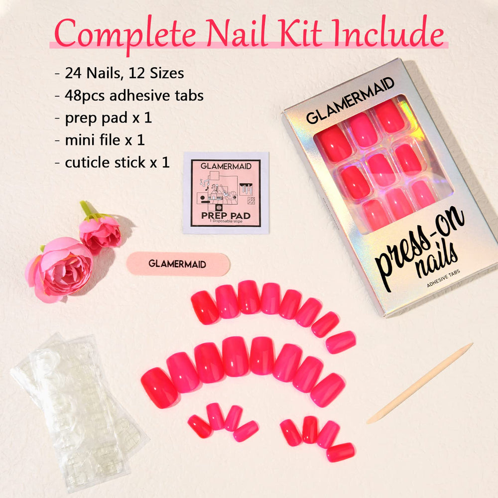 GLAMERMAID stick-on nails for a fast beauty fix at home or travel.
