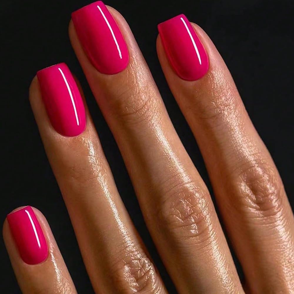 GLAMERMAID nails with UV jelly finish for a glassy shine.