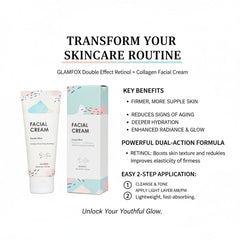 Glamfox facial cream packaging signaling premium anti-aging care