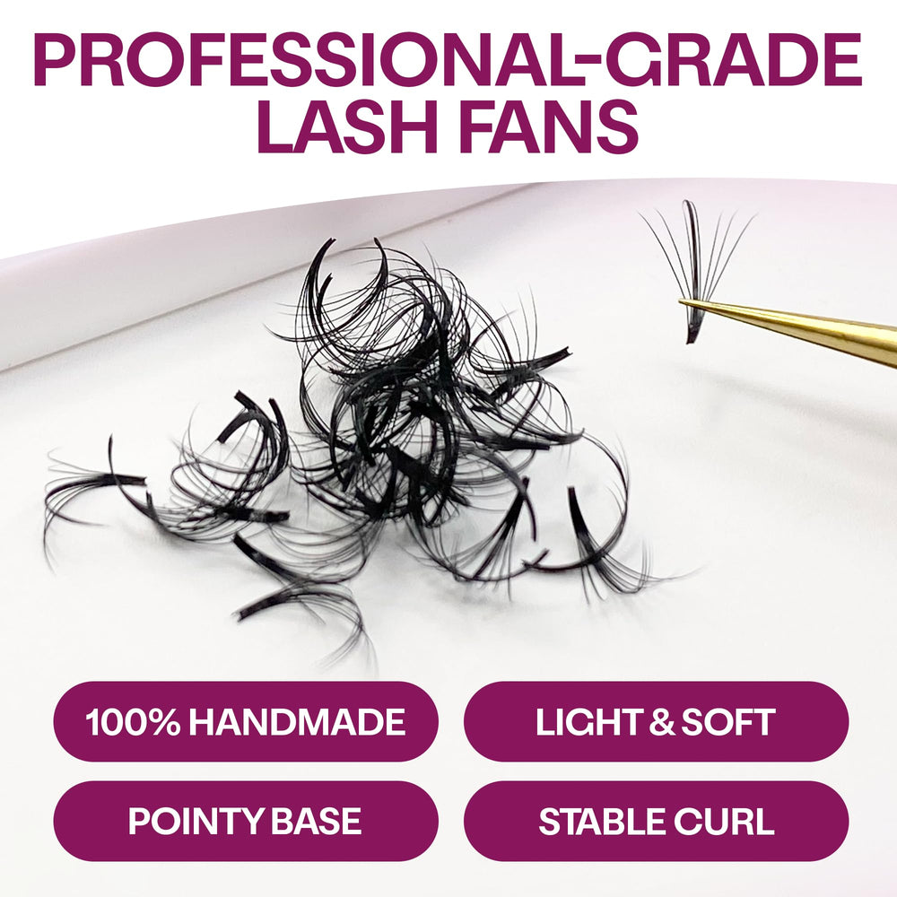 Glamgaze 5D-7D-9D detail highlights seamless lash attachment.