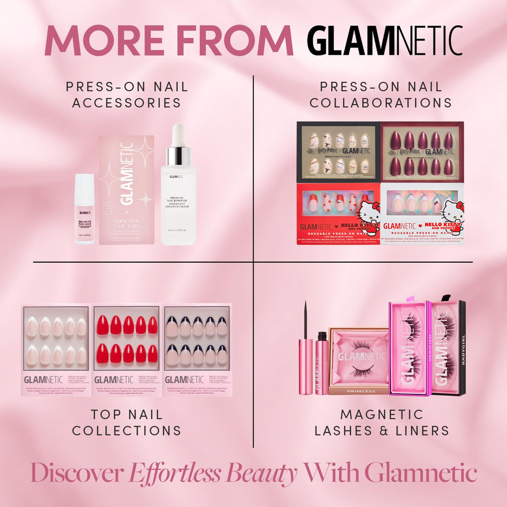 Glamnetic easy removal with warm water for gentle reuse