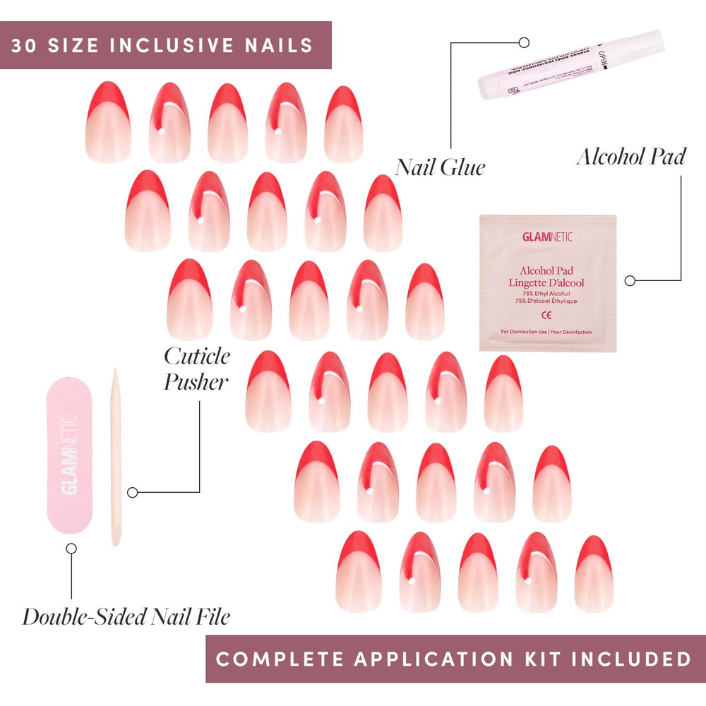 Glamnetic nails featuring a glazed finish for rich shine