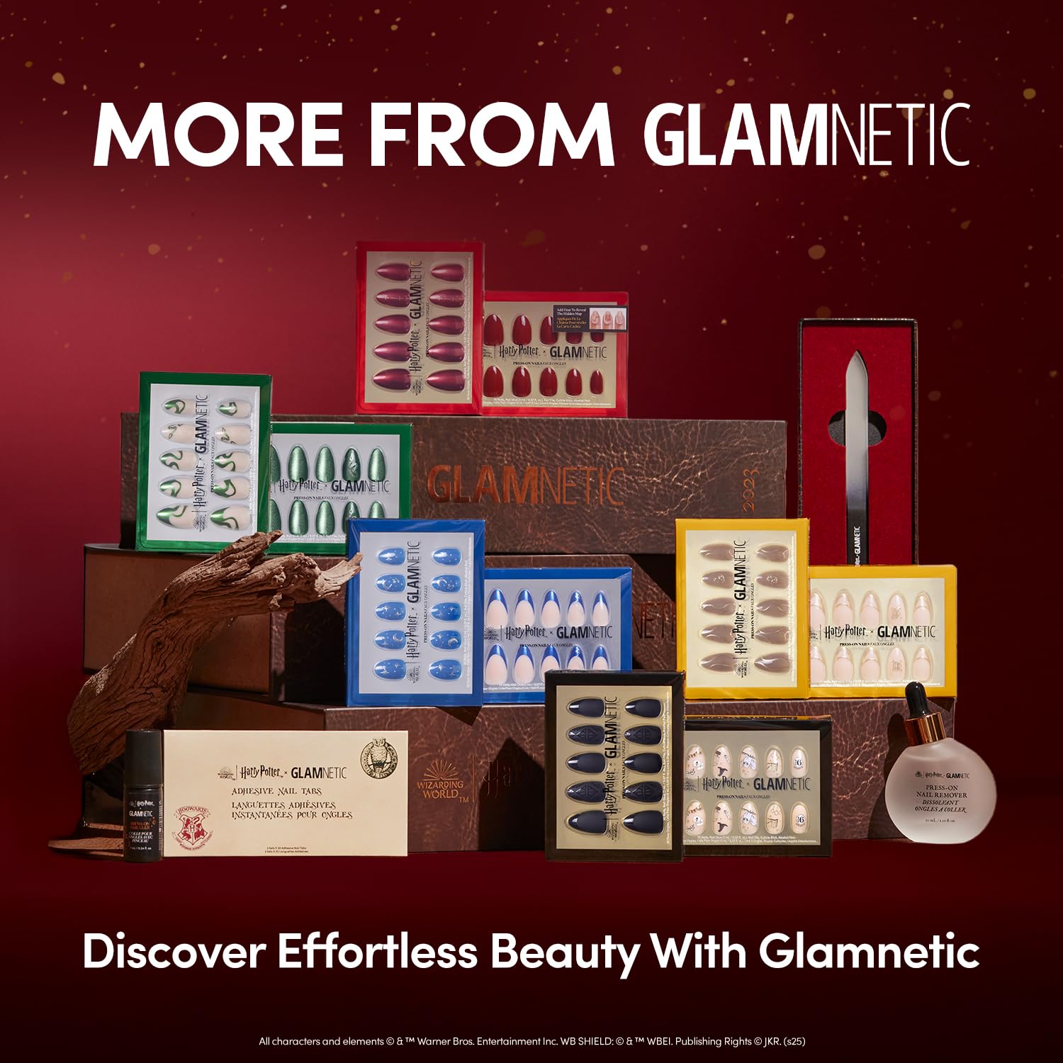 Glue, file, cuticle stick, and alcohol pad included for easy setup