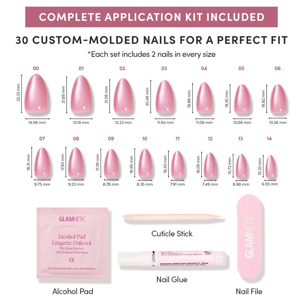 Glamnetic velvet finish nails offer durability and easy removal.