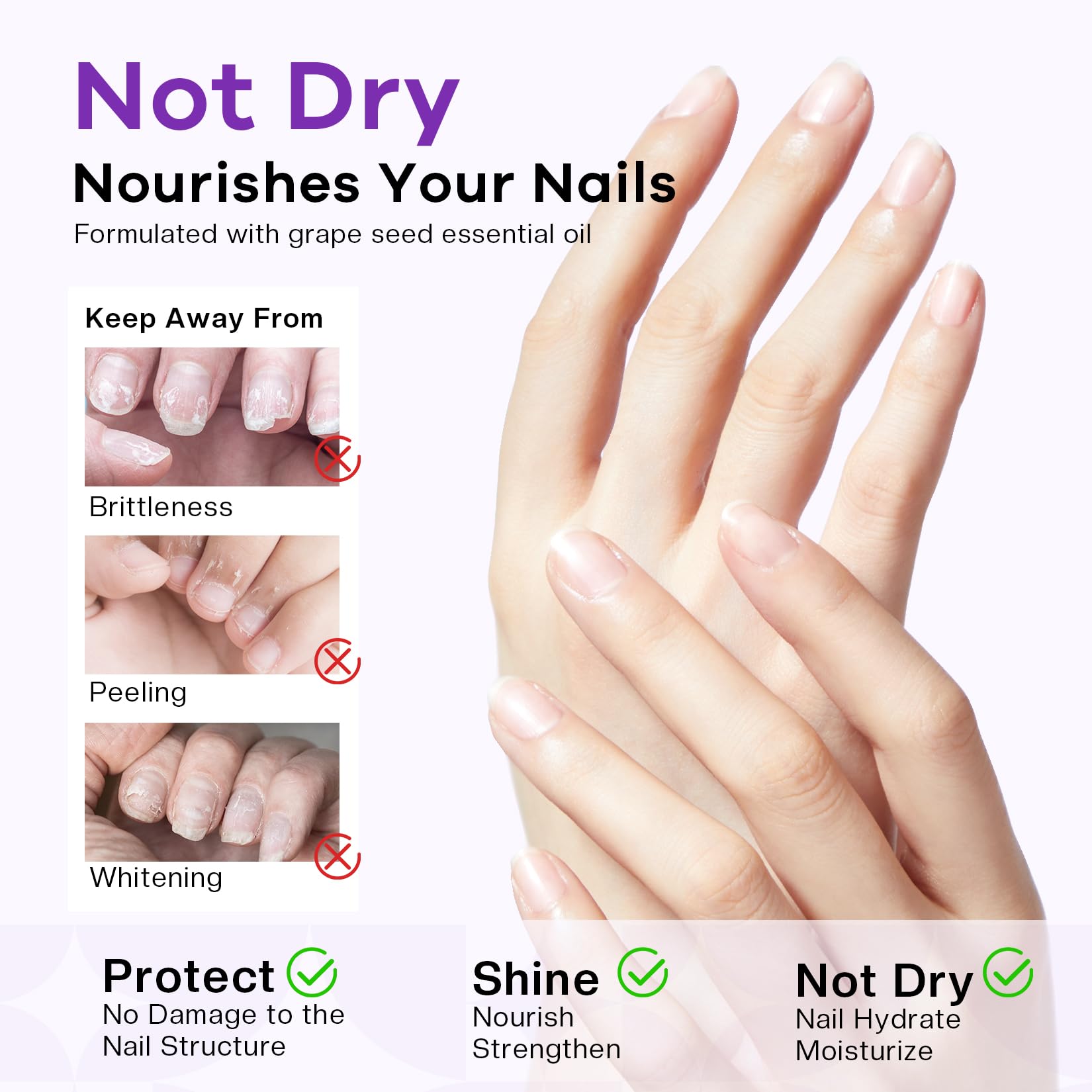 Glamonade bottle with a glossy finish implying nourished nails.