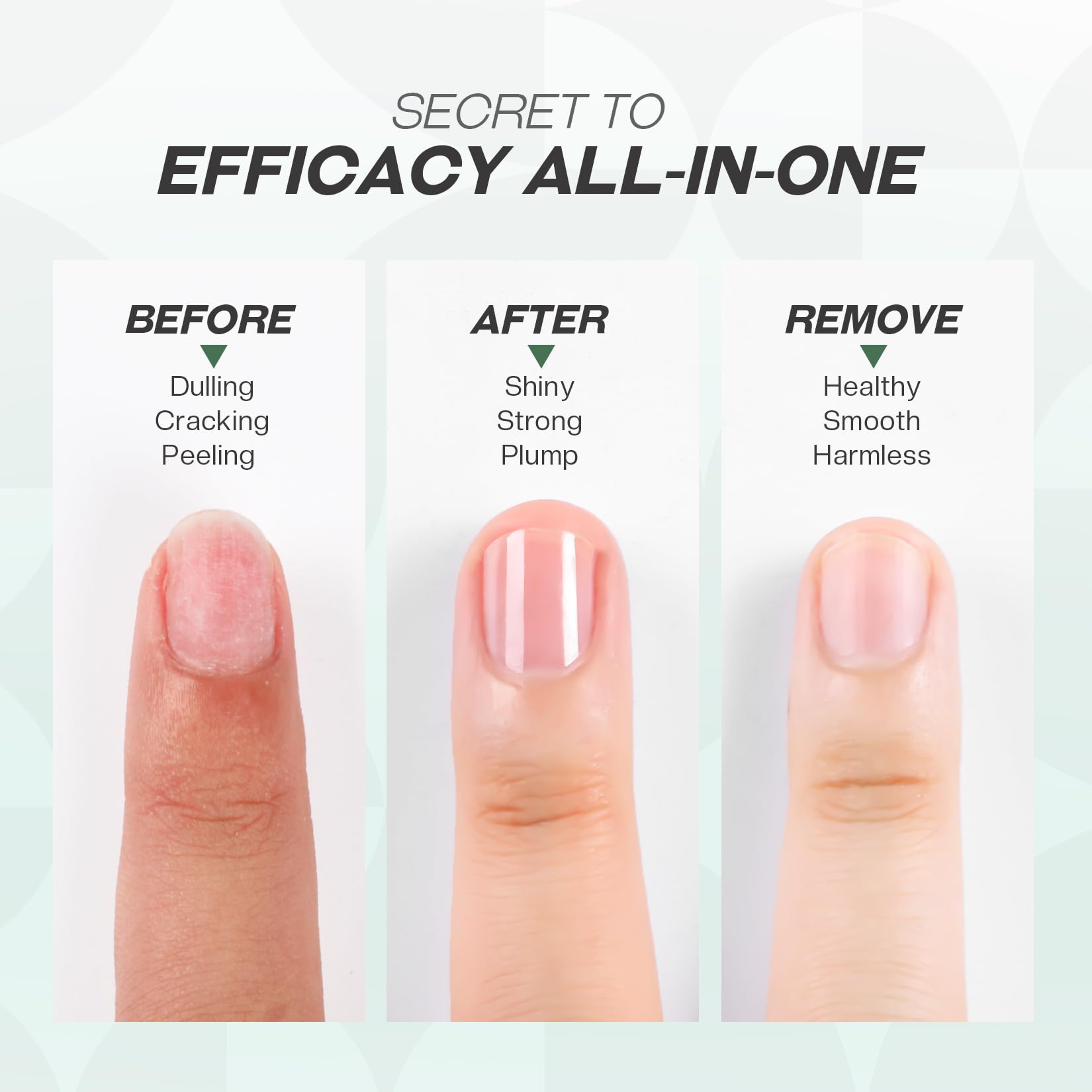 Clear gloss layer provides long-lasting shine on nails