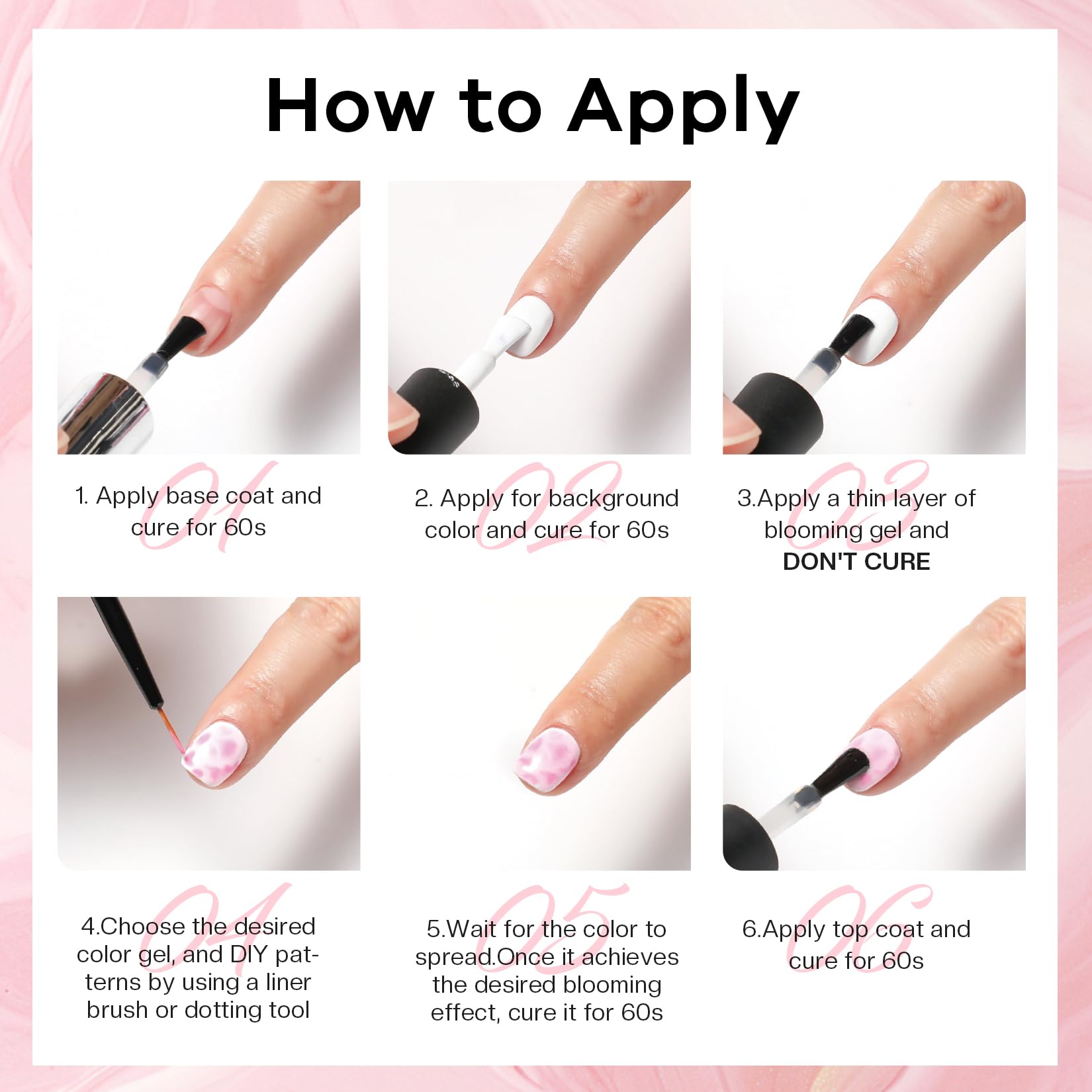 Glamonade Blooming Gel flexible matrix supports varied designs