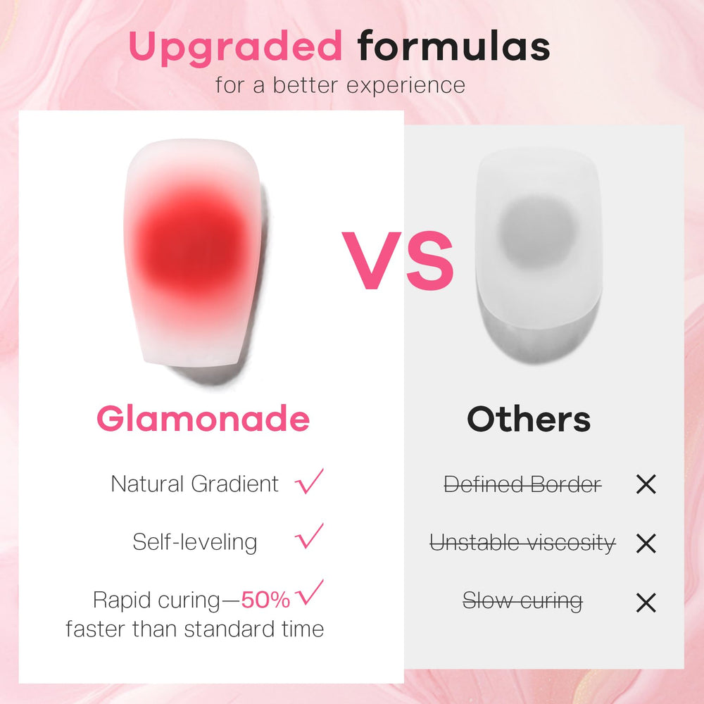 Glamonade Blooming Gel easy soak-off for gentle removal