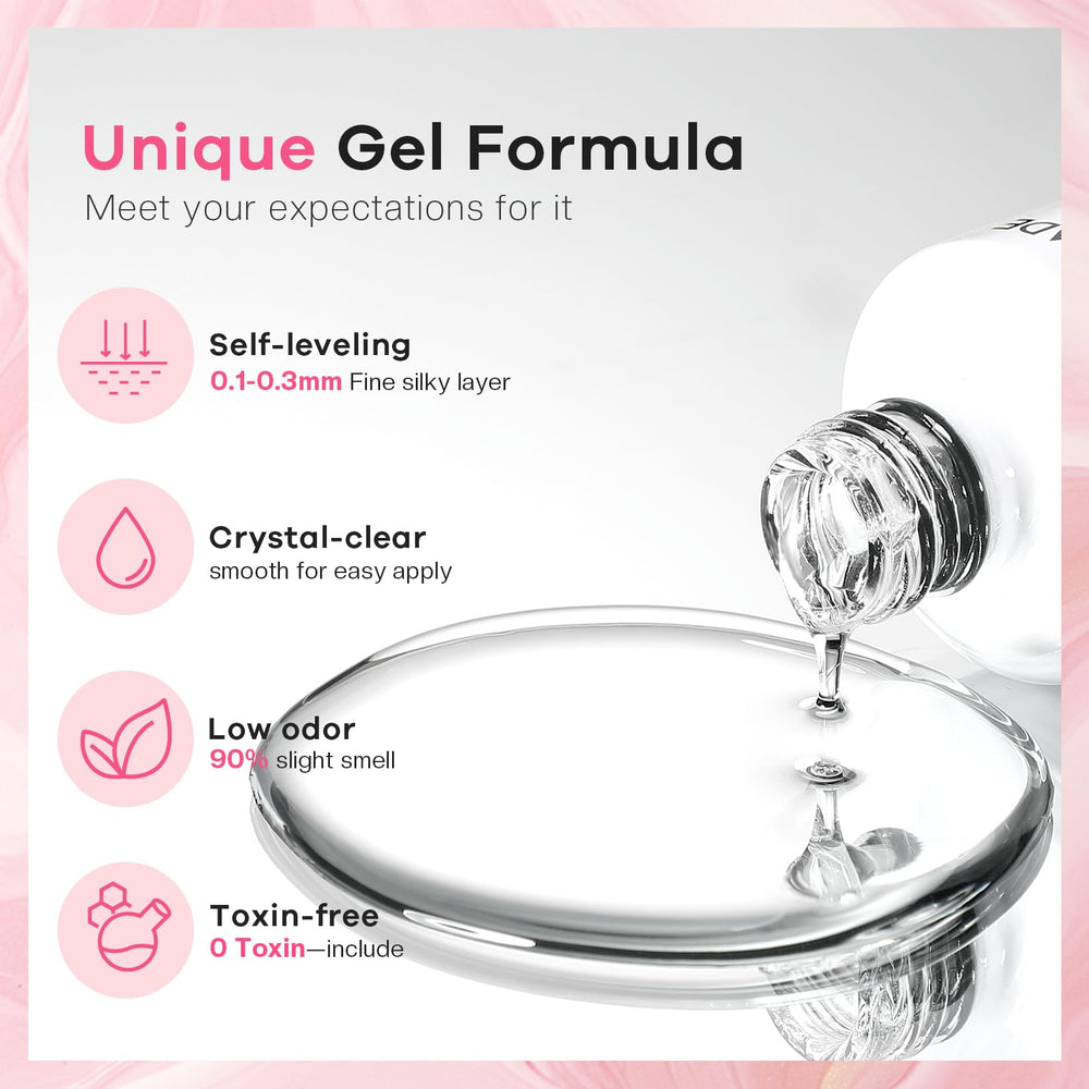 Glamonade Blooming Gel quick cure under UV/LED for fast results