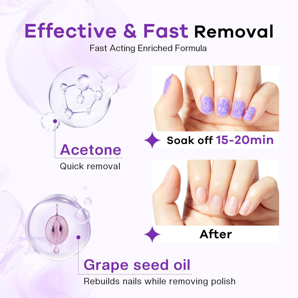 Glamonade cuticle oil bottle nourishes nails post-removal.