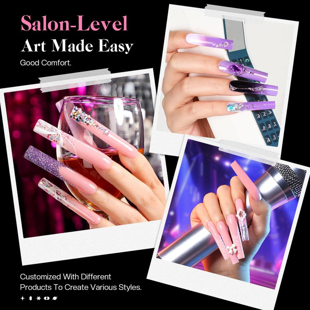 Glamonade No-gap tips help save time during shaping and application.