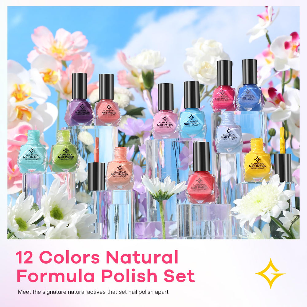 Glamonade kid-friendly polish set supports safe, playful nail art.