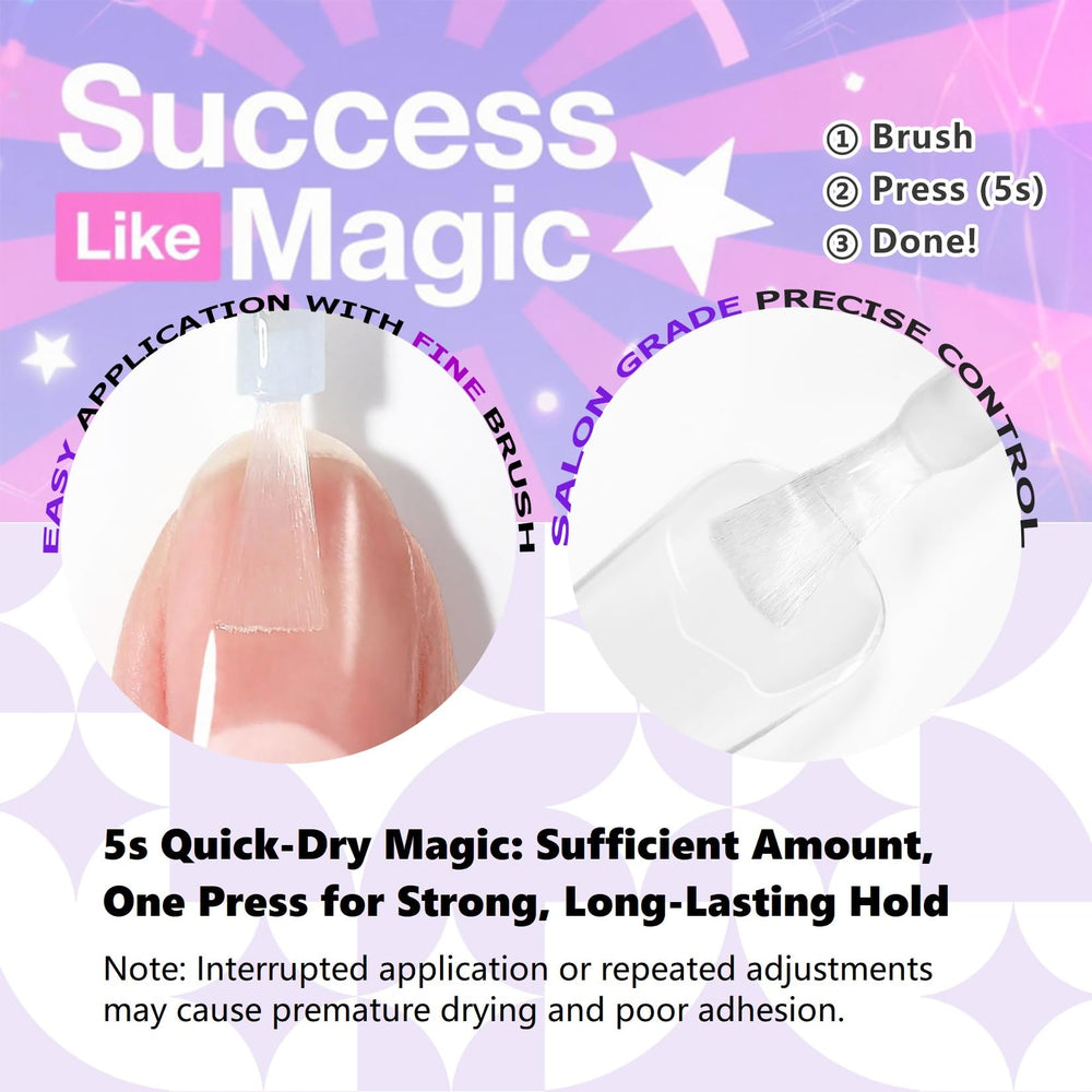 Glamonade glue in a drying scene highlighting rapid set.
