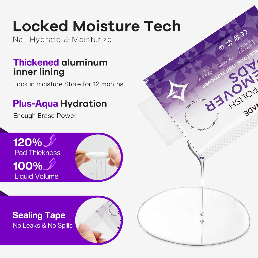 Glamonade aluminum foil lock seals moisture for long-lasting usability.