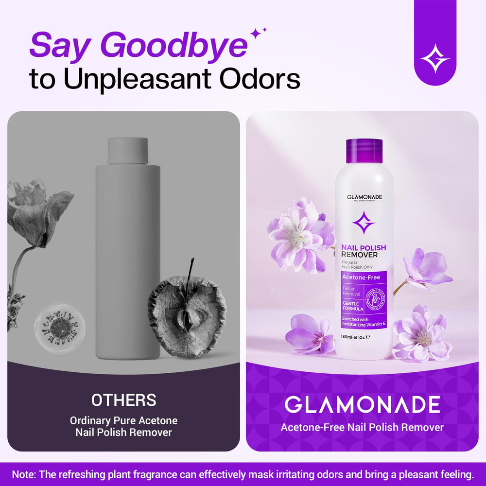 Glamonade remover bottle being shaken before use.