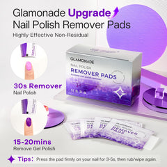 Packaged individually, Glamonade pads stay fresh for travel and on-the-go touch ups.