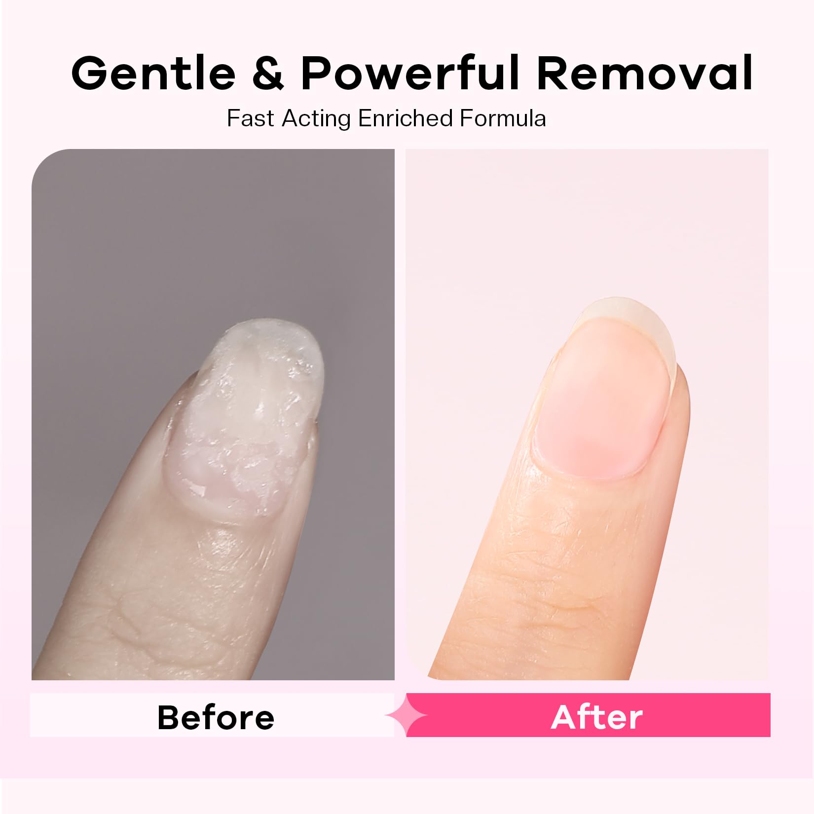 Glamonade quick removal concept illustrated by 15 minute timing
