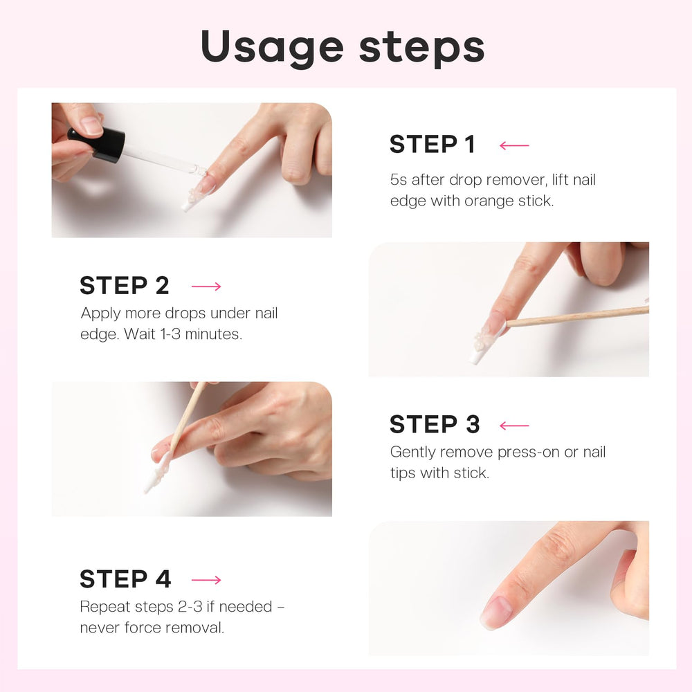 Glamonade remover after-use result shows clean nails without damage