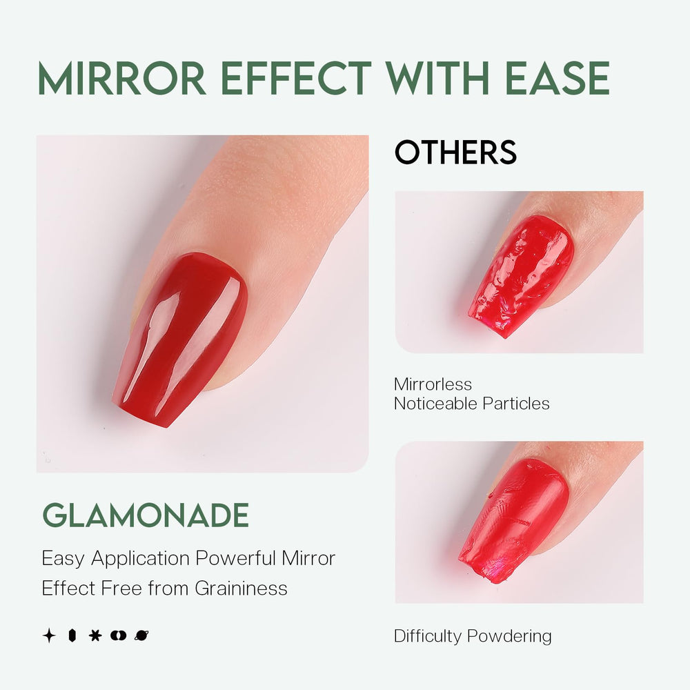 Glamonade safe formula supports healthier-looking nails while wearing color.