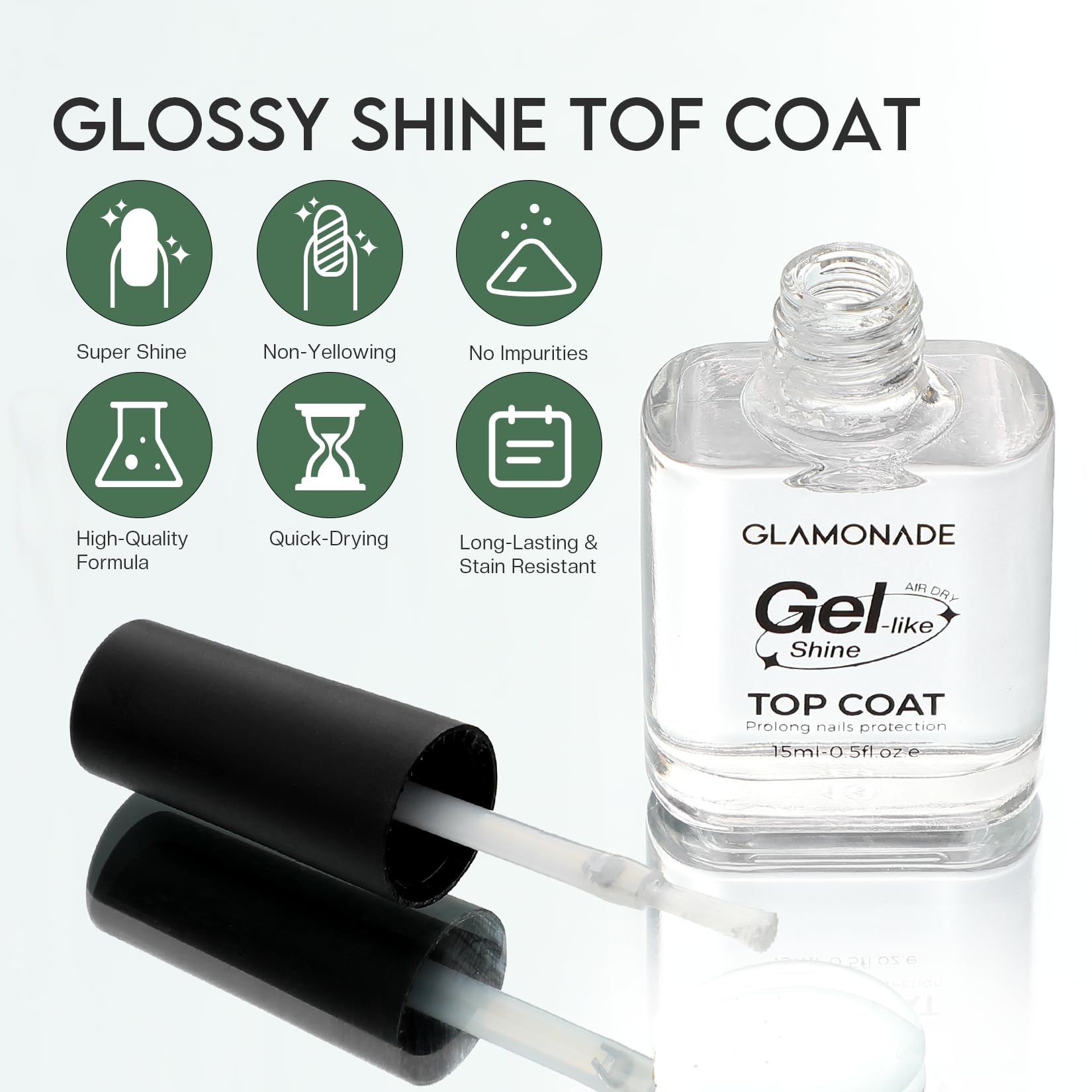 Glamonade salon-quality finish for mani-pedi at home.