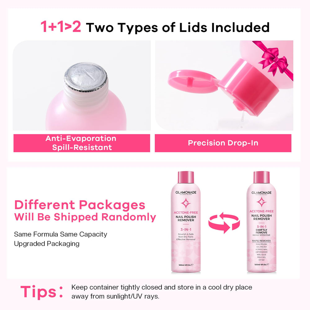 Glamonade travel friendly 8oz bottle for on the go nails