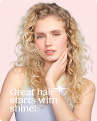 Shiny, hydrated hair after using Glaze Supergloss Brilliant Bronde