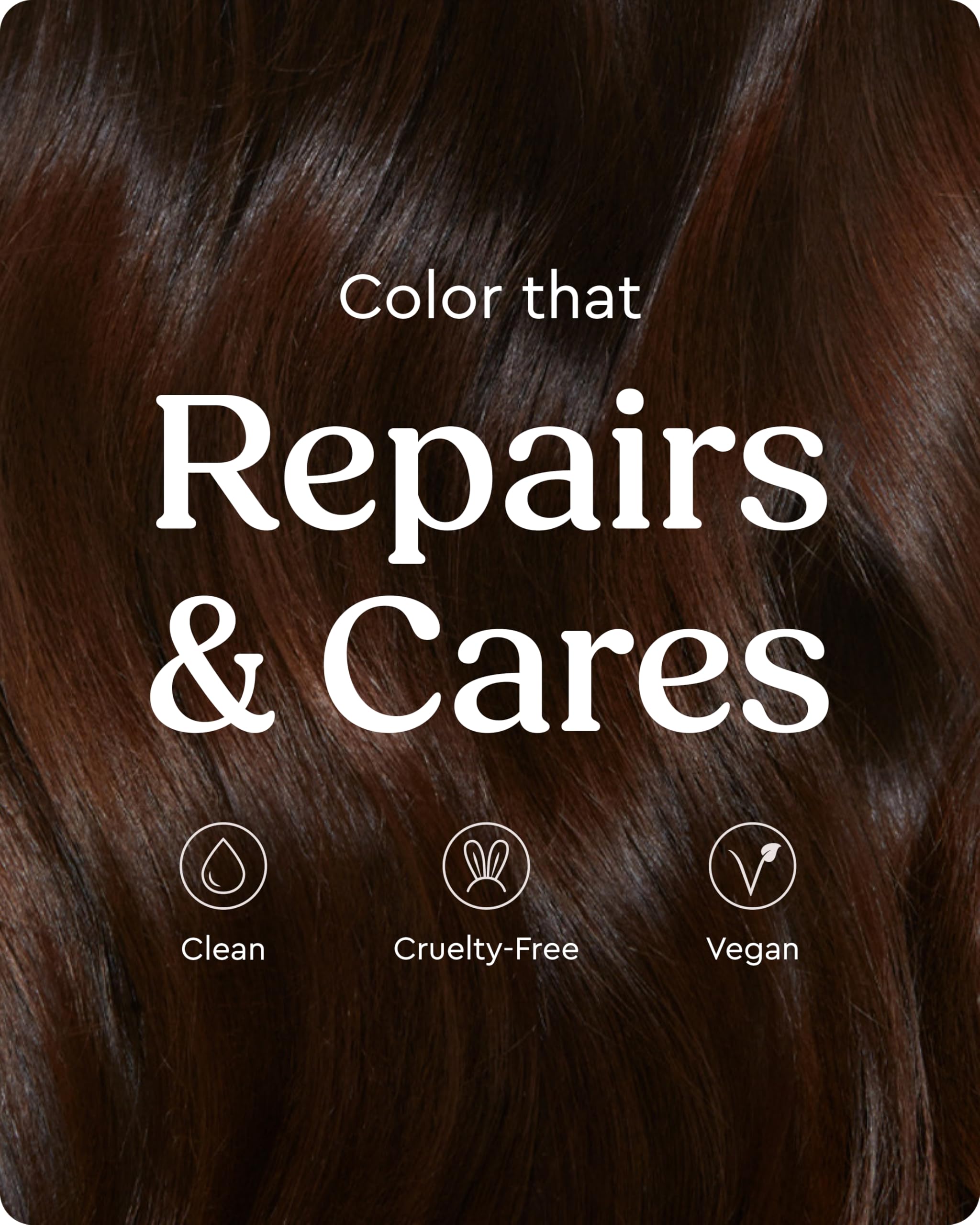Glaze Supergloss dark brown finish enhances natural tone and gloss.