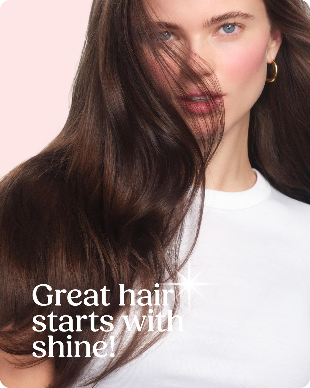 Glaze Supergloss hair color application captures even coating with rich glow.