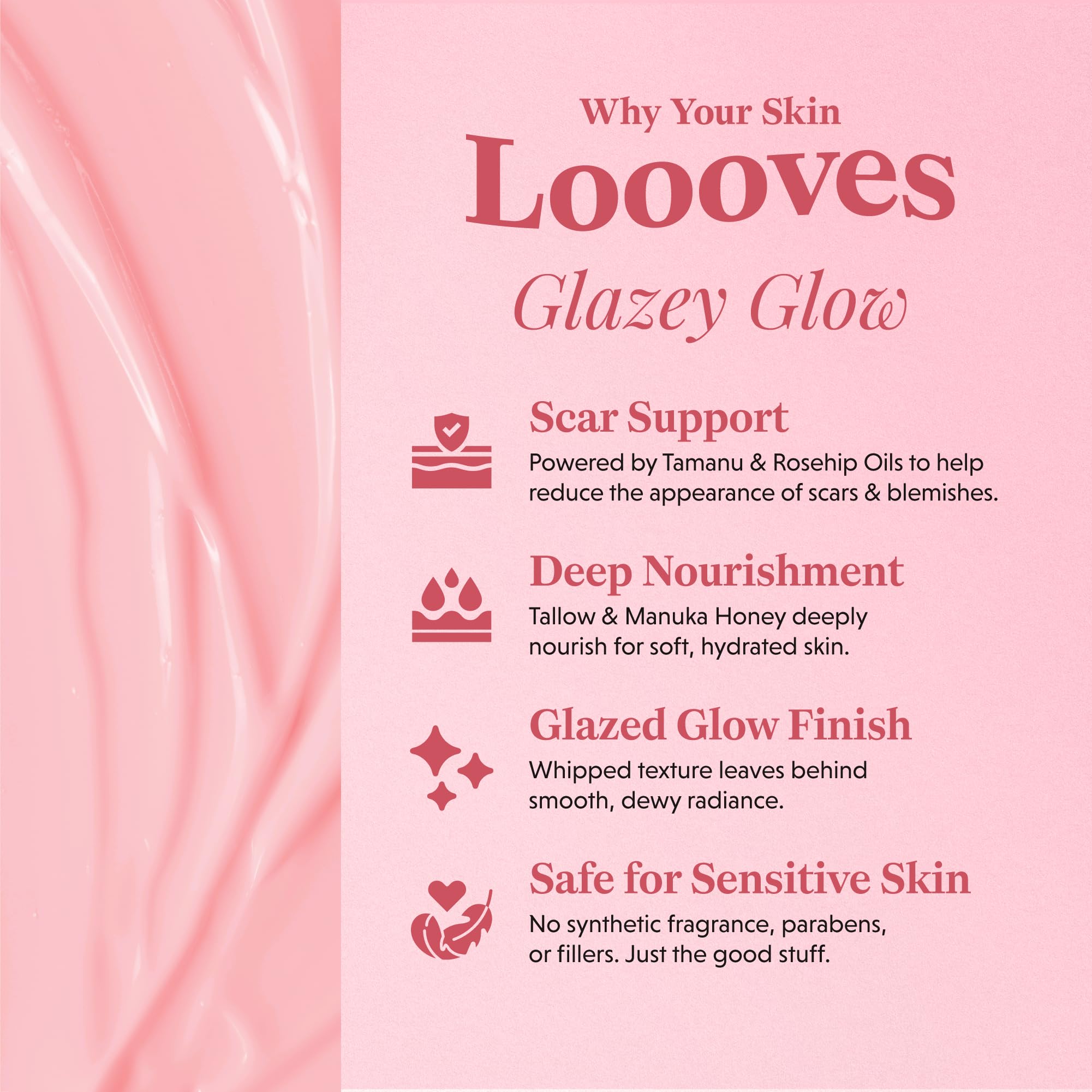 Glazey Glow application closeup shows easy daily use.