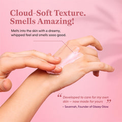 Glazey Glow manuka honey bottle emphasizes natural oils for soothing routines.