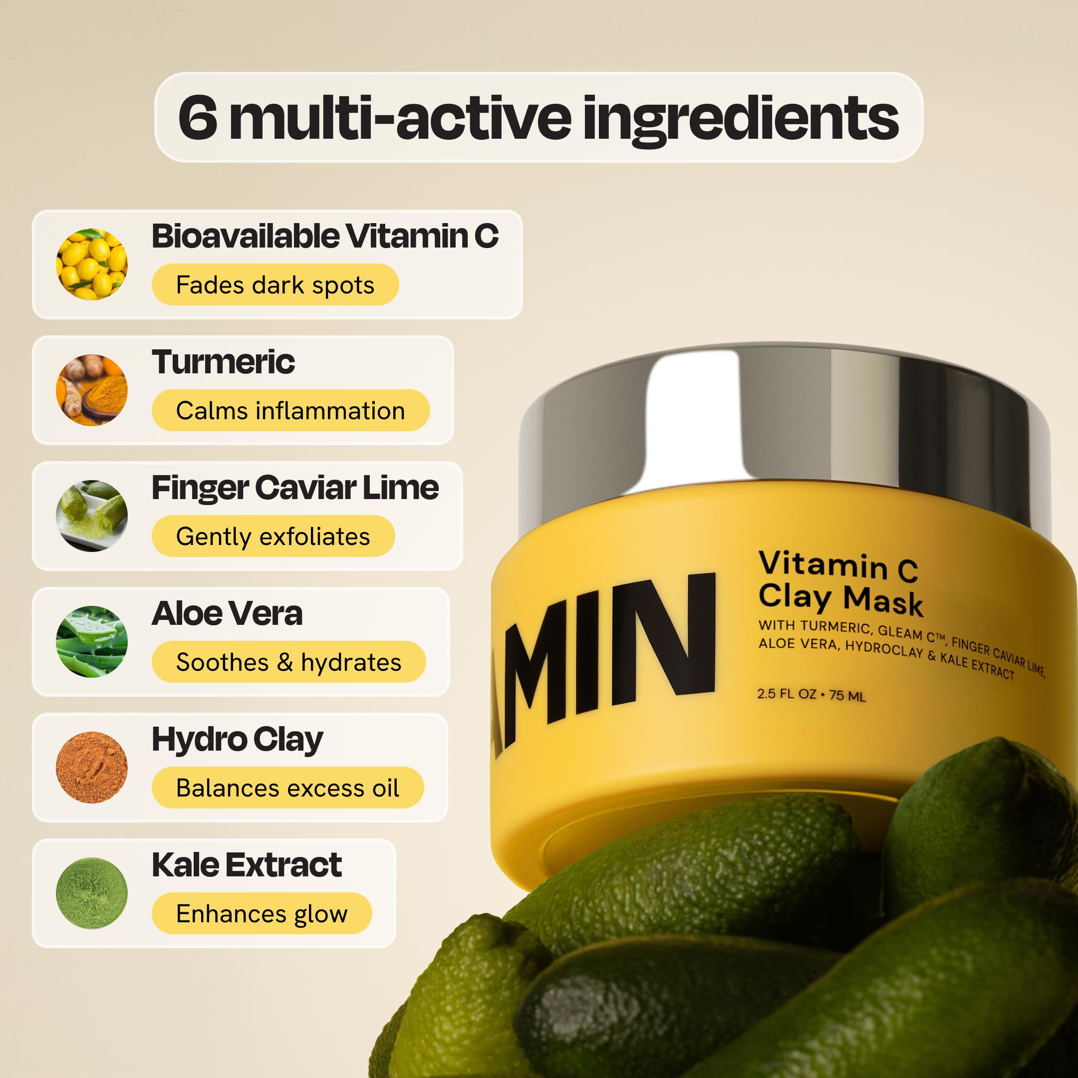 Gleamin Vitamin C formula helps even tone and radiant skin after use