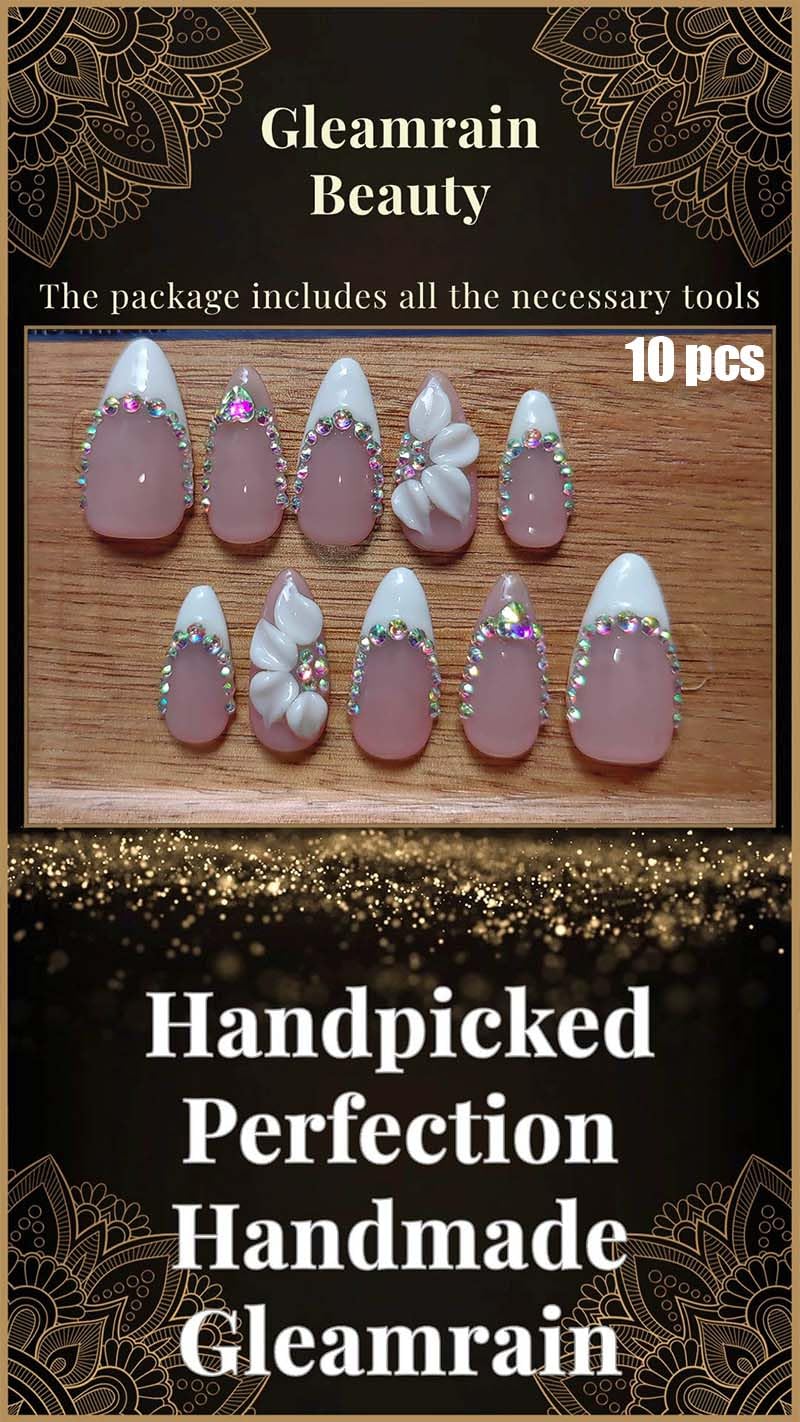 Gleamrain nails in sizes S and L to fit most fingers comfortably.