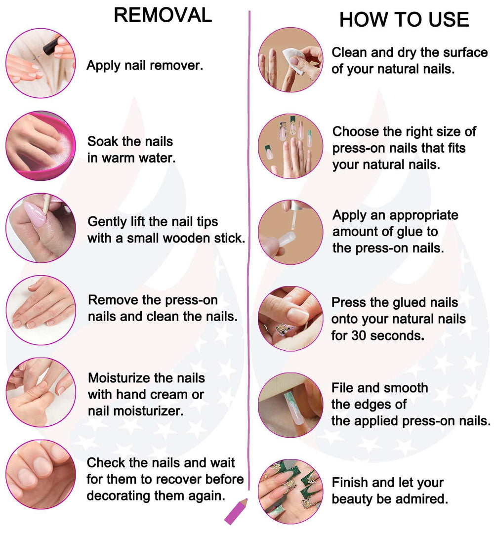 Gleamrain medium size nails for versatile casual or formal looks