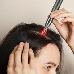 Glemme microneedle pen home use setup for convenient skincare routine.