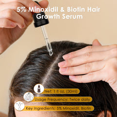 Glemme hair growth serum packaging closeup highlighting natural ingredients.