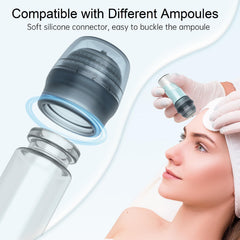 Glemme device with single-use stamp ensuring hygienic home skincare routines.