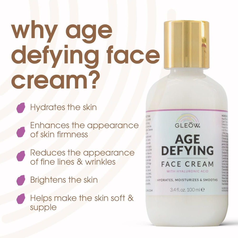 GLEOW Face Cream texture swatch shows soft, creamy consistency ideal for quick absorption.