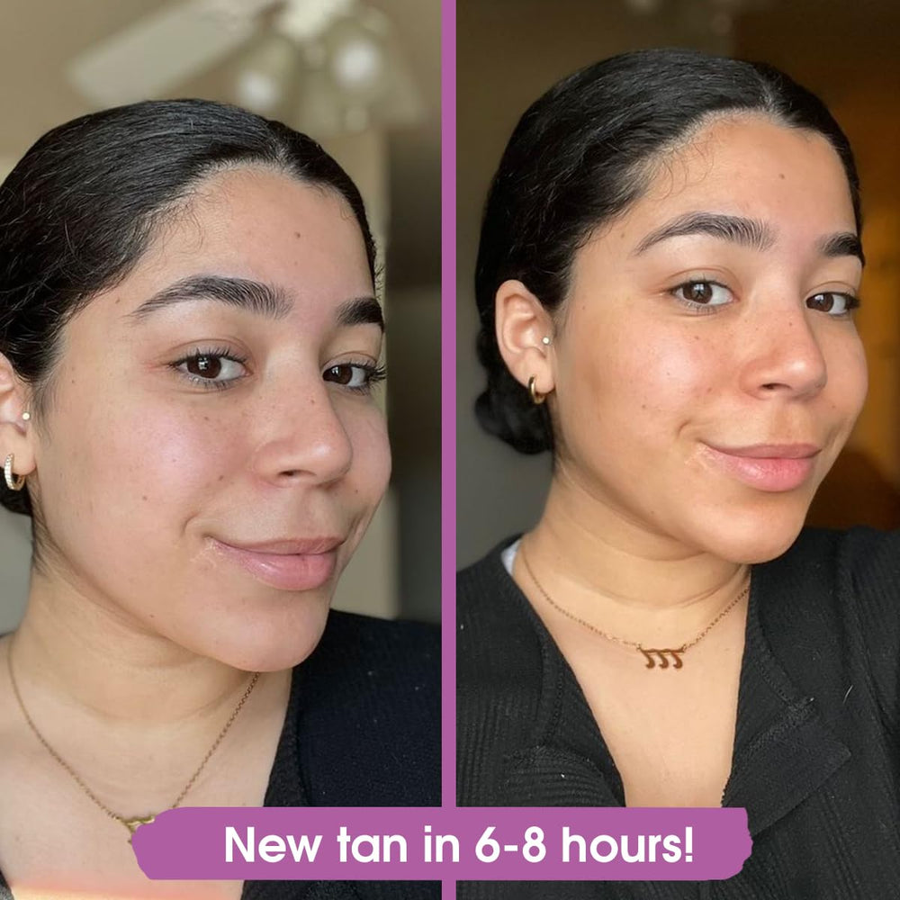 GLEOW Face Tanning Drops dispensing dropper for controlled application