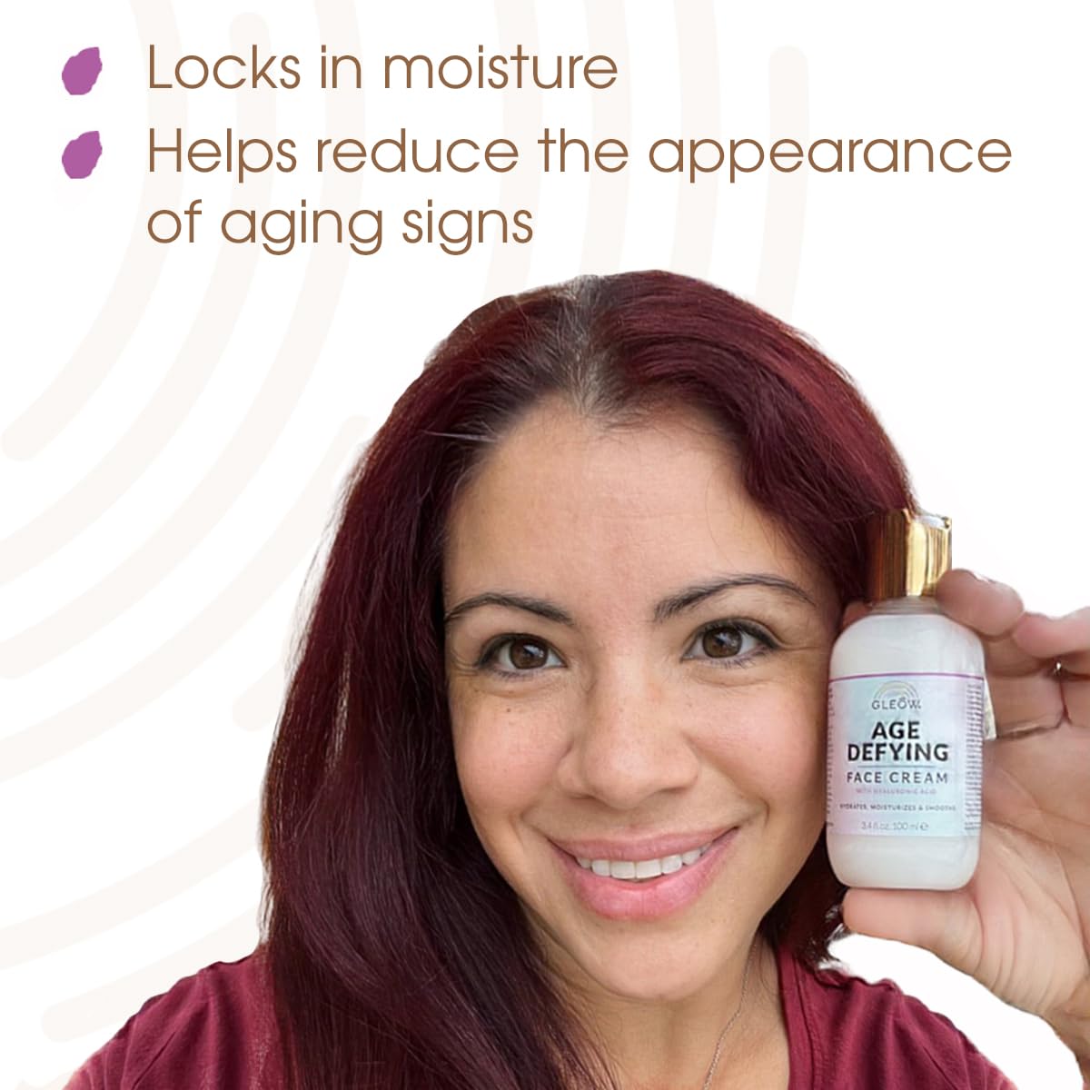GLEOW Morning Night skincare routine setup image suggests all-day hydration and simplicity.