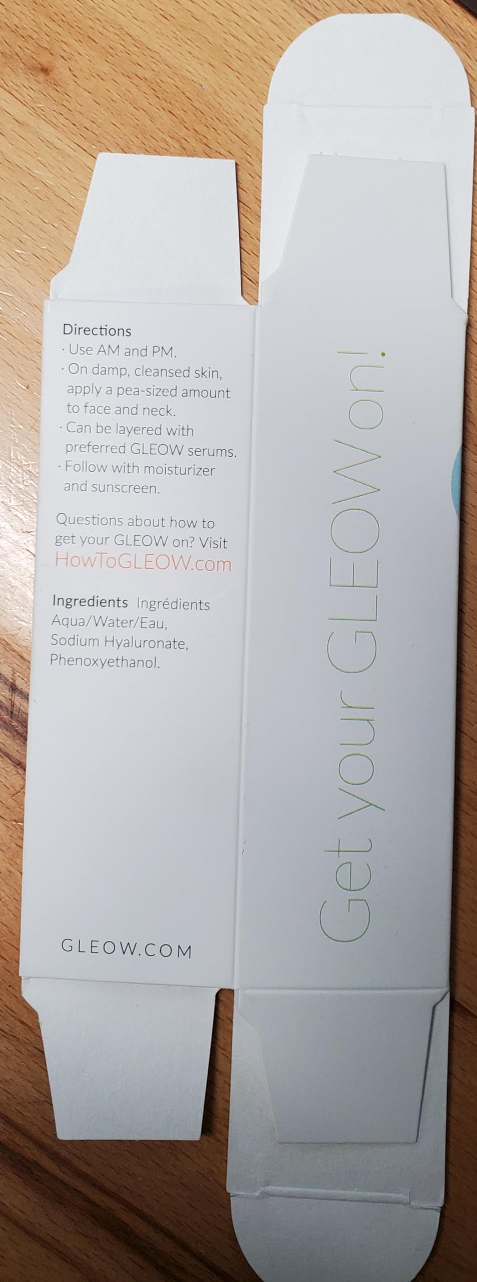 GLEOW packaging with seal emphasizes purity and trust