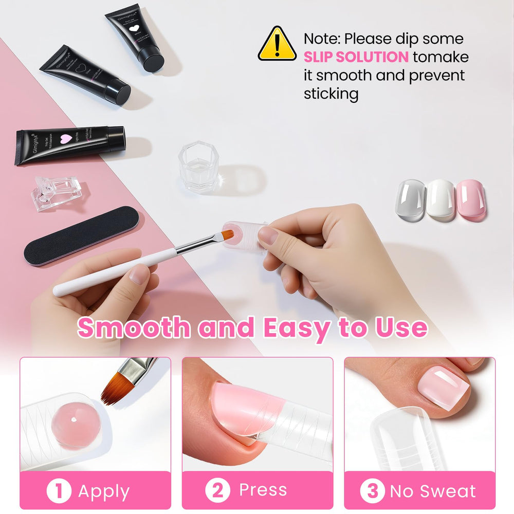 GlimightyX slip solution bottle for easy sculpting.