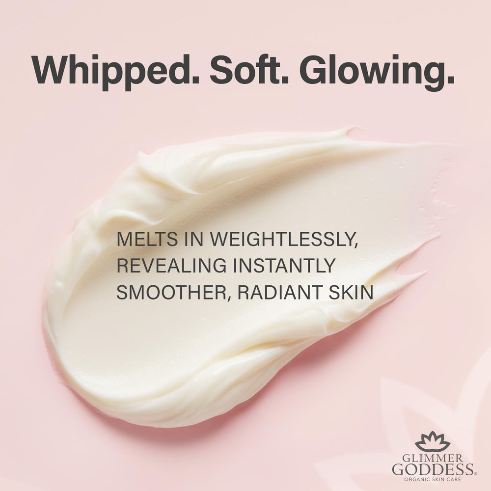 Glimmer Goddess lavender scent being applied evokes calming spa-like moment