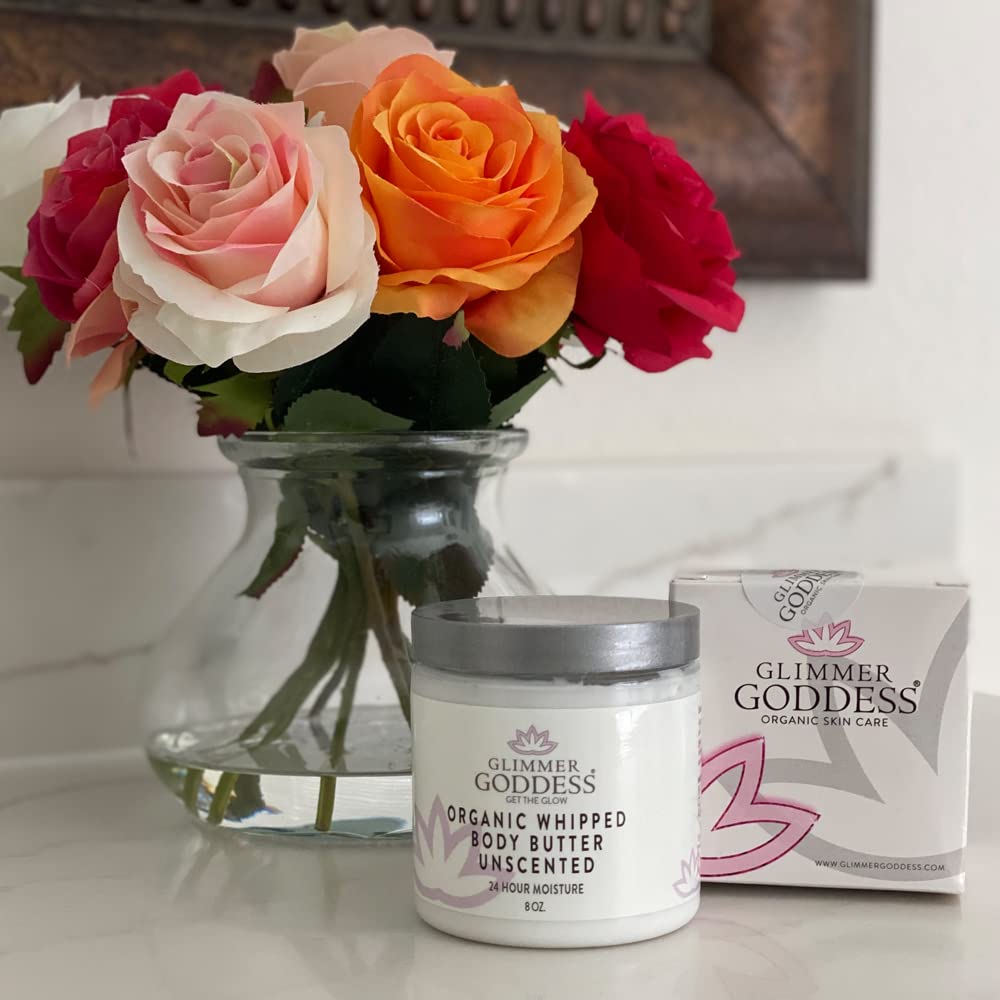 Glimmer Goddess organic ingredients showcase clean, transparent formulation.