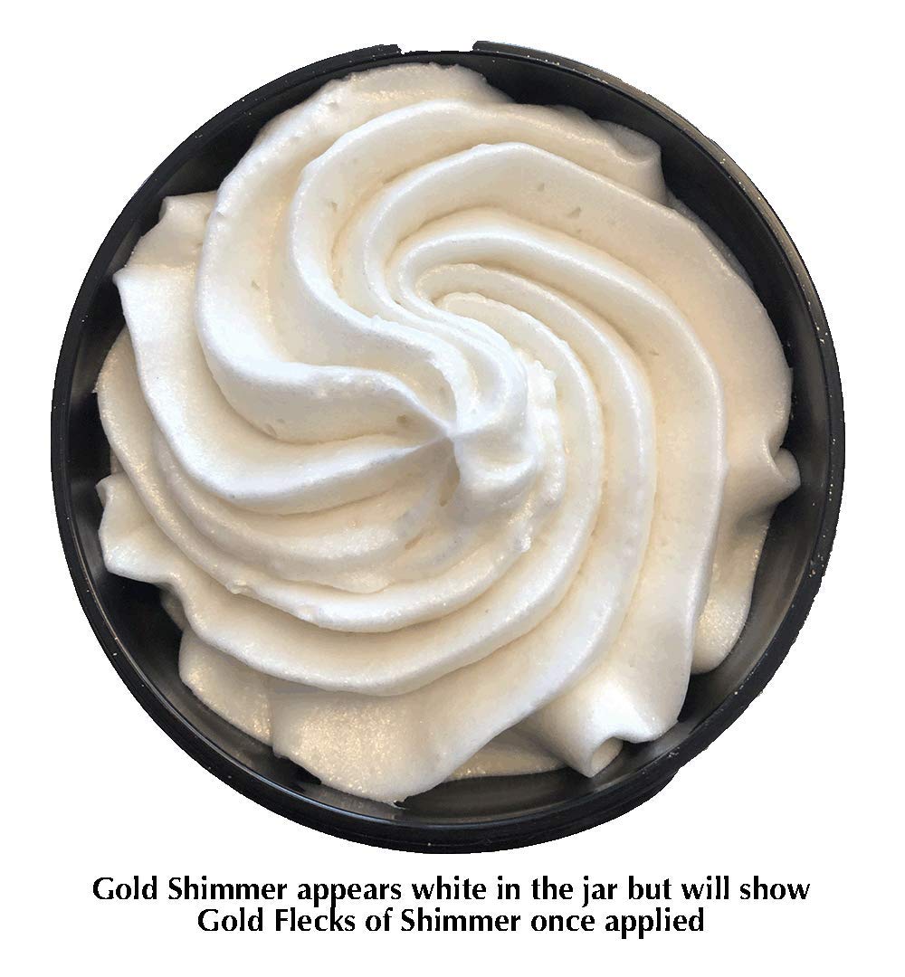 Glimmer Goddess applying shimmer butter for an evening routine and glow.