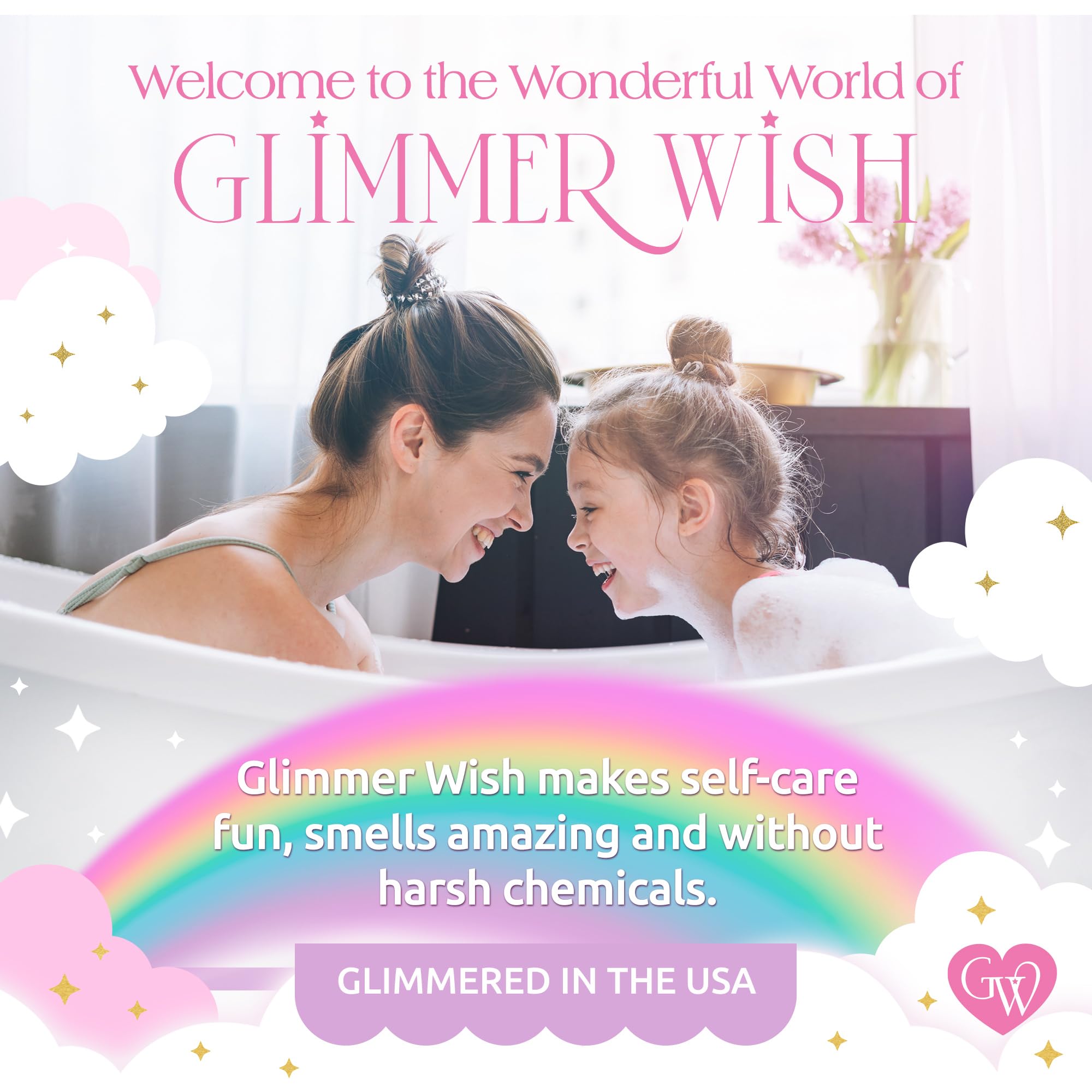 Glimmer Wish fragrance evokes cotton candy while detangling