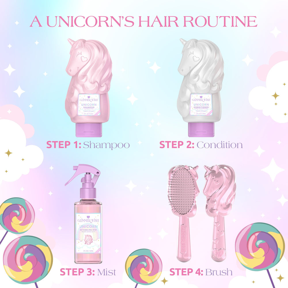 Glimmer Wish cruelty-free detangler supports easy hair management