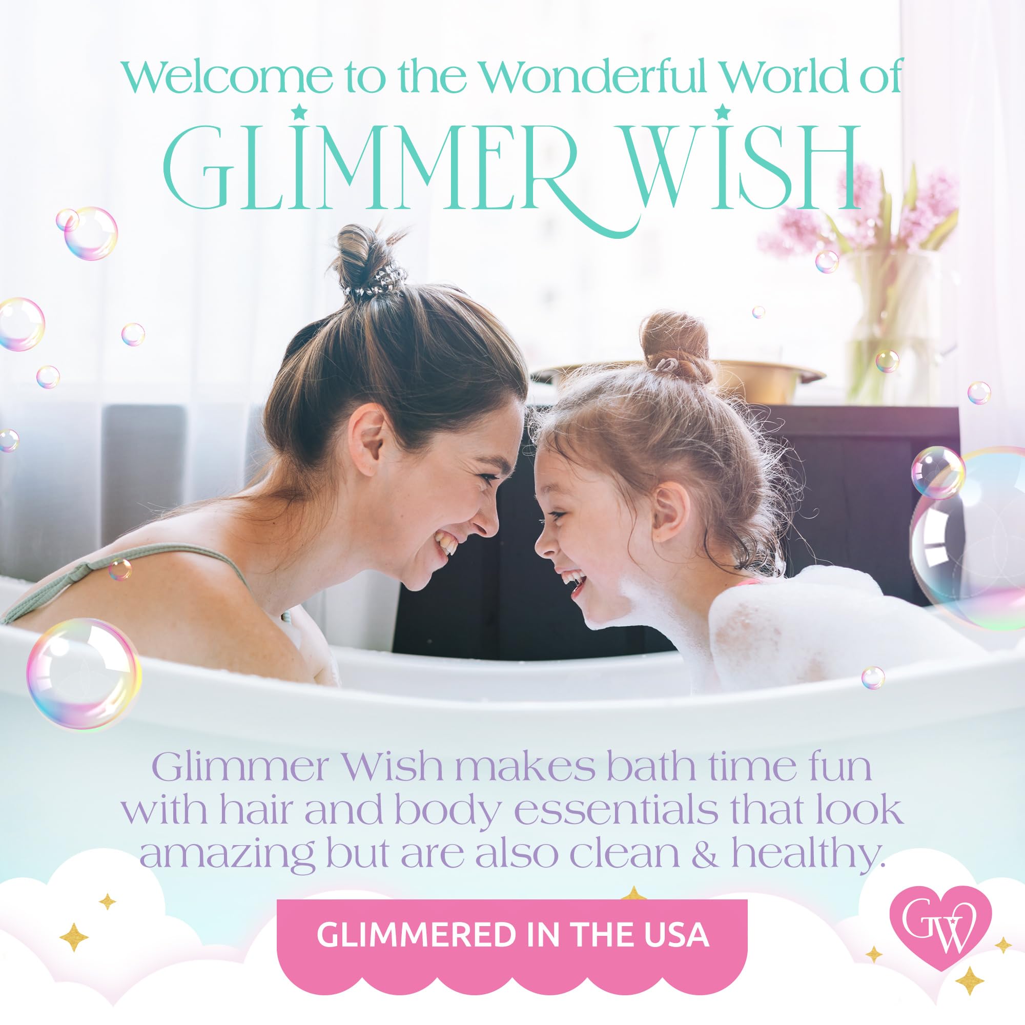 Glimmer Wish Mermaid Detangler travel bottle fits a sport bag