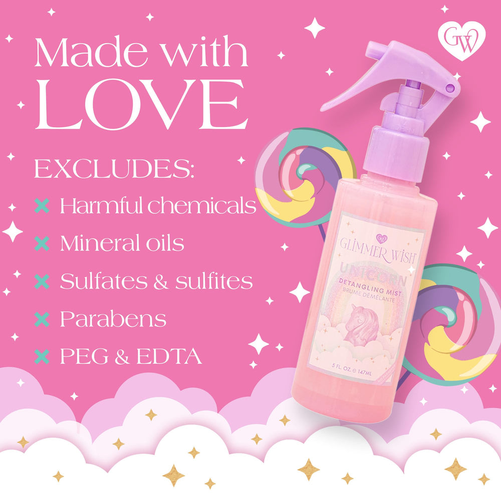 Glimmer Wish 5 oz bottle ready for school, pool, or home routines